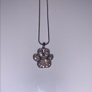 Paw print necklace